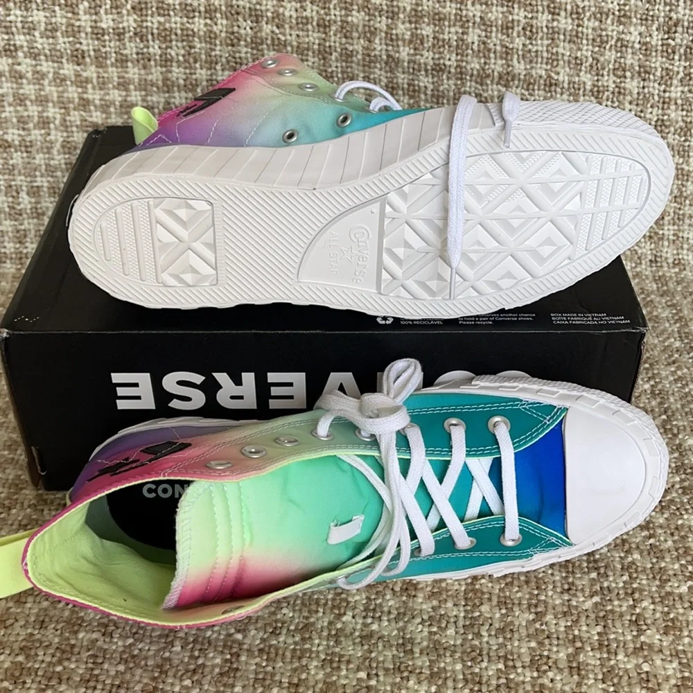 Converse Untitled Hi White/Barely Volt/Black MEN`S - Picture 4 of 15